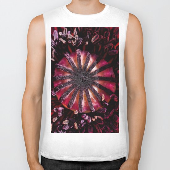 Poppy heart Biker Tank