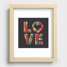 PAINTED LOVE Recessed Framed Print