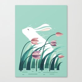 Rabbit, Resting Canvas Print