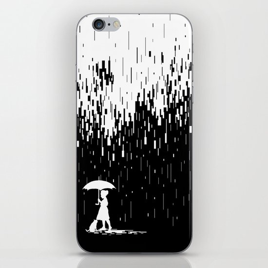 Pixel Rain iPhone & iPod Skin