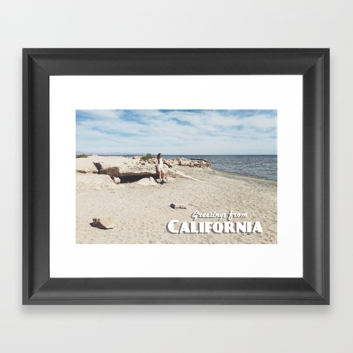 Greetings from California - These Days Framed Art Print