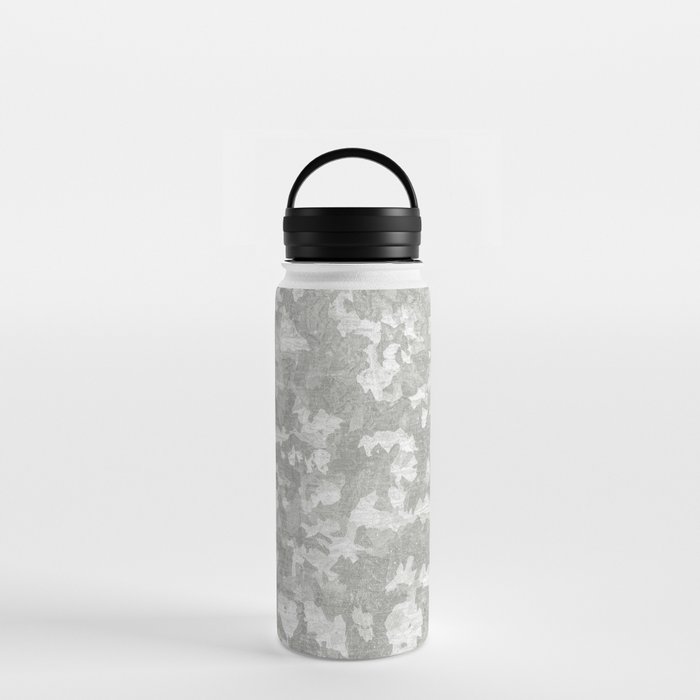 Light Gray Abstract Water Bottle