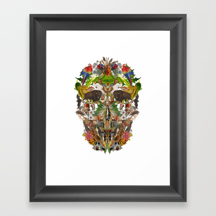 Acient Skull Framed Art Print