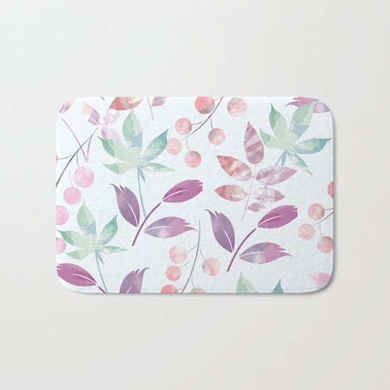 Flower Pattern Bath Mat