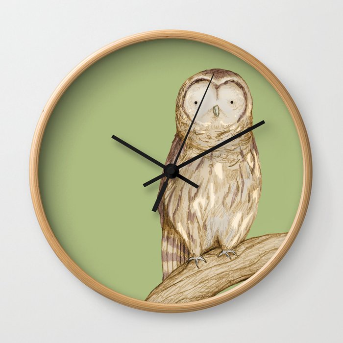 Tawny Owl Wall Clock