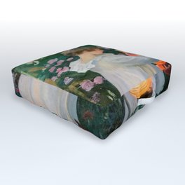 CARNATION, LILY, LILY, ROSE - JOHN SINGER SARGENT  Outdoor Floor Cushion
