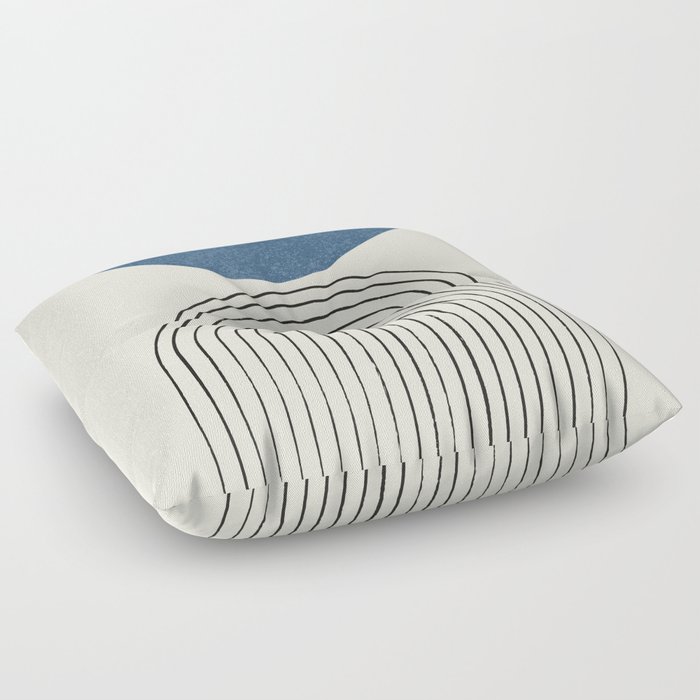 Arch Balance Blue Floor Pillow