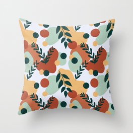 Midcentury Abstract Pattern Throw Pillow