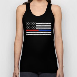 Fire Police Flag Tank Top