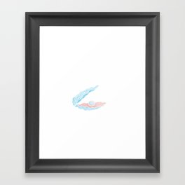 the world is your oyster Framed Art Print