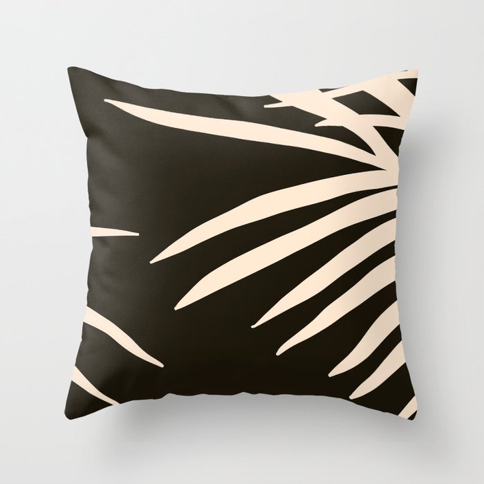 Tropical leaves Throw Pillow