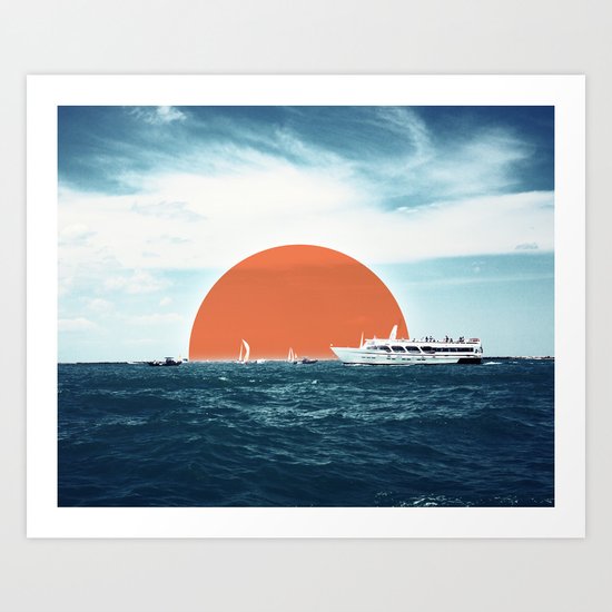 Shipping Sun Art Print
