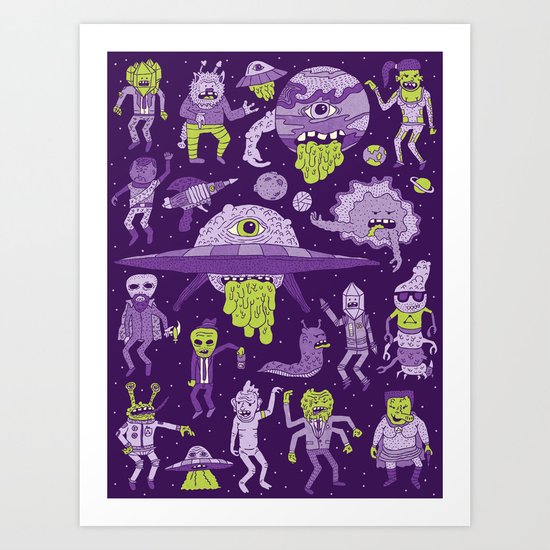 Wow! Aliens! Art Print