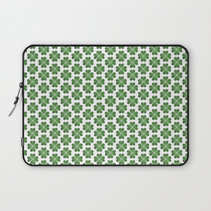 Hearts Clover Pattern Laptop Sleeve