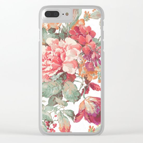 spring garden Clear iPhone Case