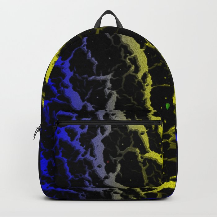 Cracked Space Lava - Blue/Yellow Backpack