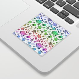 Ocean Life - Rainbow Colors Sticker