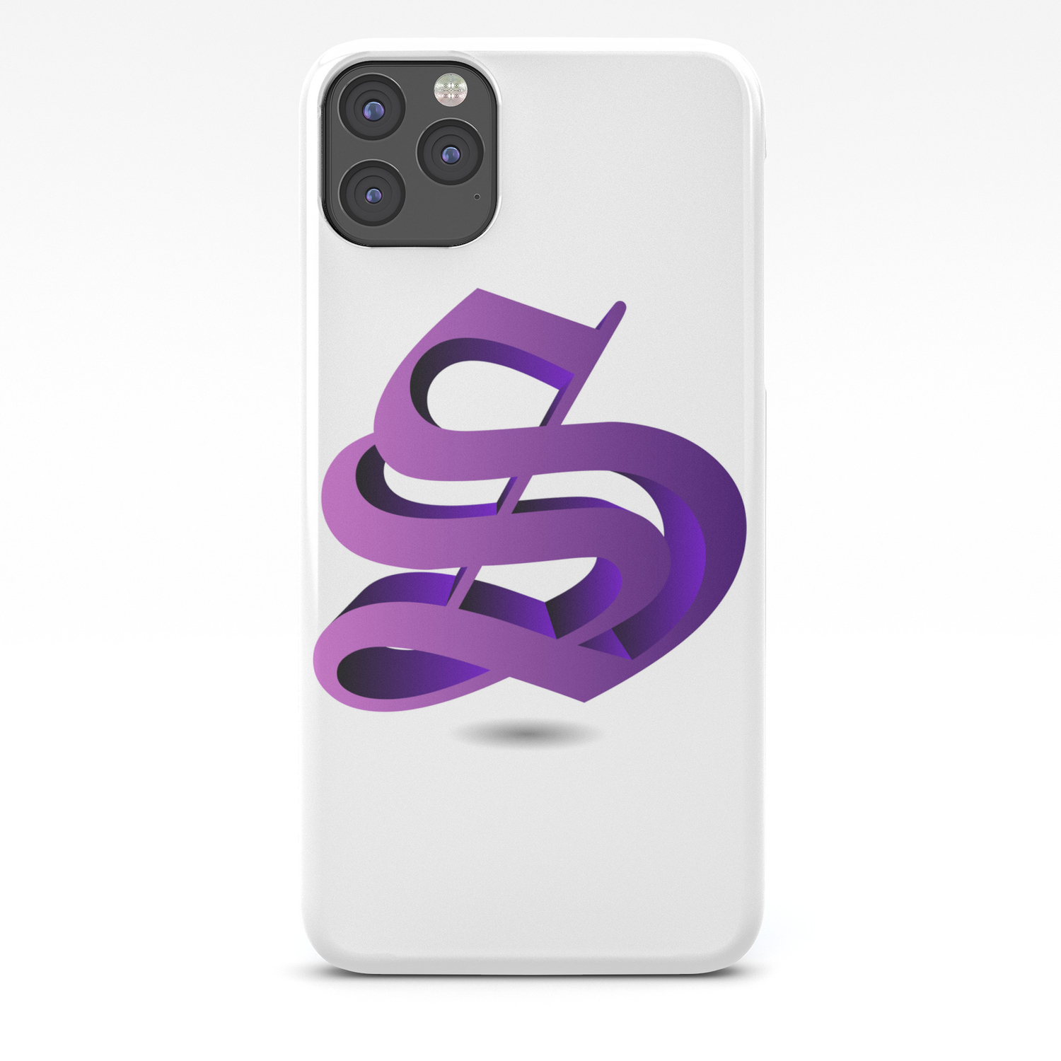 3d Alphabet S In Purple Color Name Initial Personalized Gifts Iphone Case By Shawlinmohd Society6