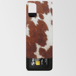 Brown Cowhide, Cow Skin Print Pattern Android Card Case