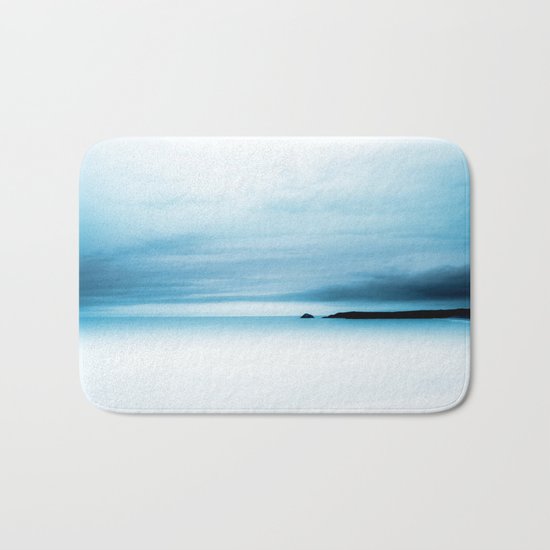 cool blue sea Bath Mat
