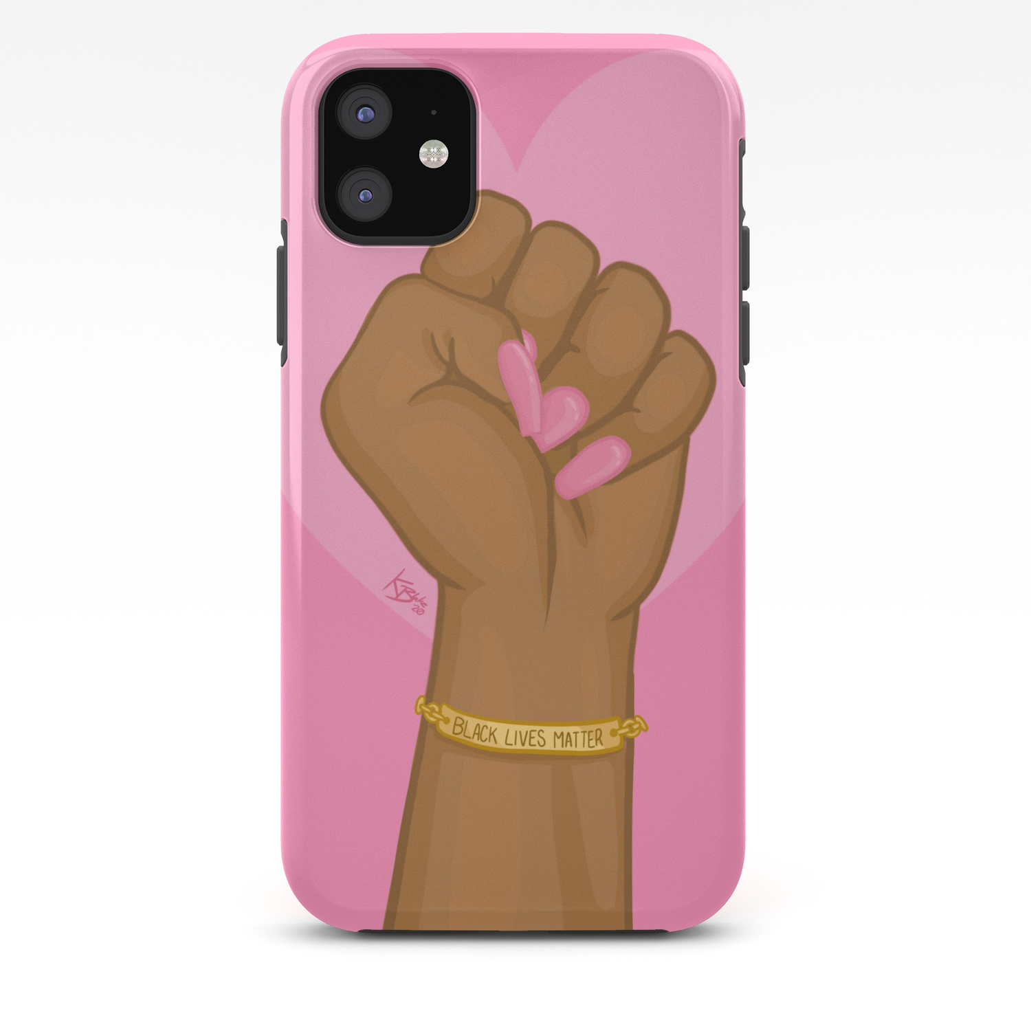 Black Lives Matter Power Fist Iphone Case By Kendalblake Society6