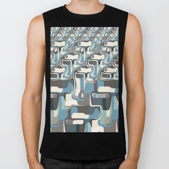 Abstract Shapes Metamorphosis Biker Tank