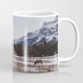 Gang of Elk in Banff National Park Coffee Mug