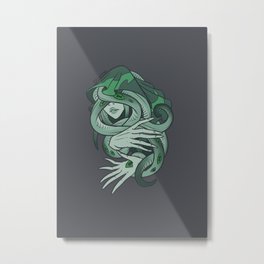 Elder Sign - Virgo Metal Print | Zodiac, Earth, Female, Graphicdesign, Lovecraftian, Digital, Virgo 