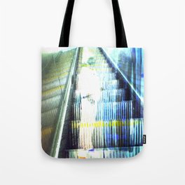 Light Escalator - Double Exposure Tote Bag