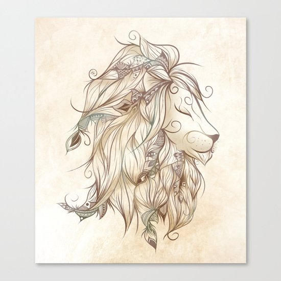 Poetic Lion Canvas Print