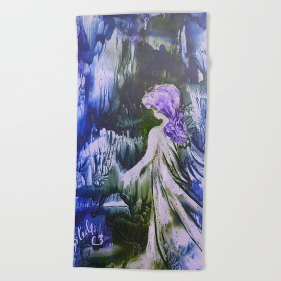 Lost Girl 2 - Blue Forest Beach Towel