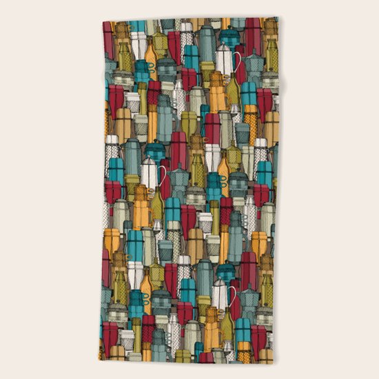 coffee time Beach Towel