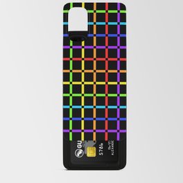 Rainbow Gingham Dark 01 Android Card Case
