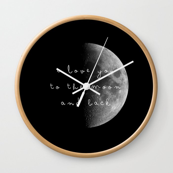 to the moon and back Wall Clock