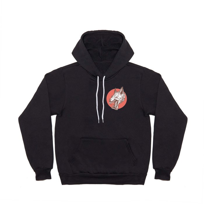 Angry Red Wolf Hoody