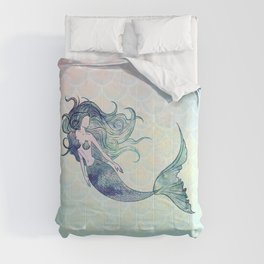 Watercolor Mermaid Comforter
