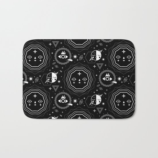 Moon Phases Bath Mat