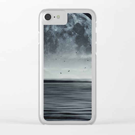 oceans of tranquility Clear iPhone Case