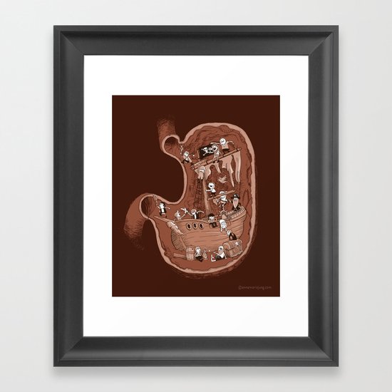 I eat pirates for breakfast Framed Art Print