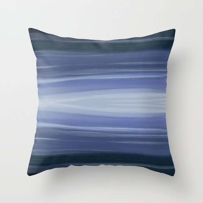 Underwater Light - Soft Indigo Blue Throw Pillow