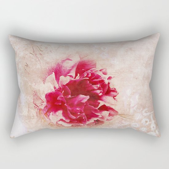 Vintage peony Rectangular Pillow
