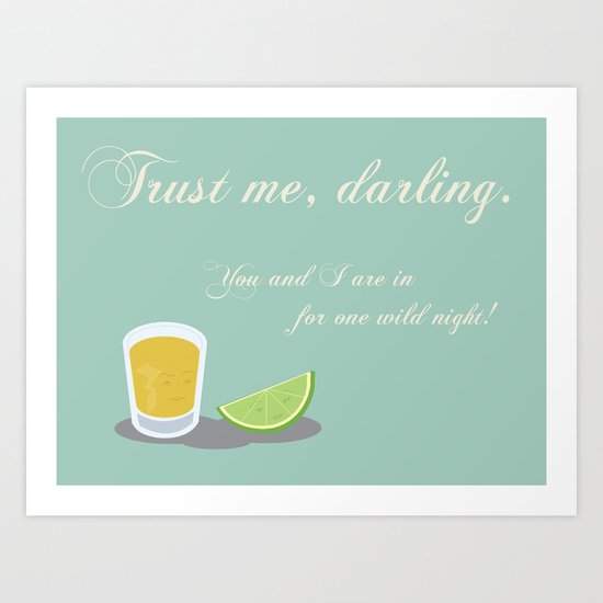Tequila & Lime Art Print
