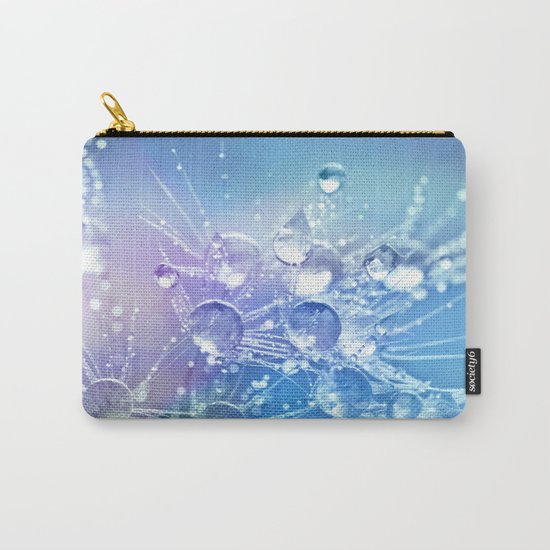 Diamond Dew Flowers (Periwinkle Lavender) Carry-All Pouch