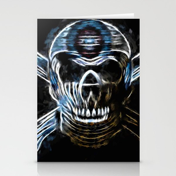Skull And Crossbones The Third Eye Stationery Cards