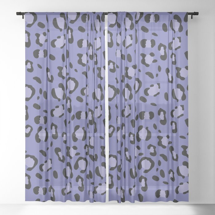 Leopard Animal Print Glam #31 #pattern #decor #art #society6 Sheer Curtain