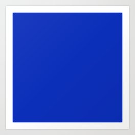 Classic Royal Blue Solid Color Art Print