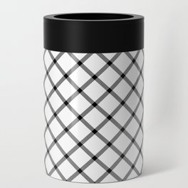 Classic Gingham Black and White - 06 Can Cooler