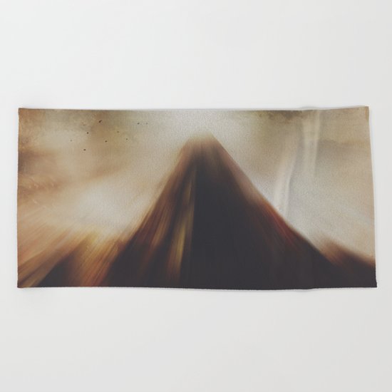 The mountains we climb Beach Towel