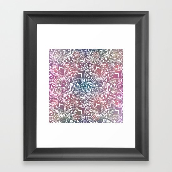 Theta Print-Pastel Framed Art Print