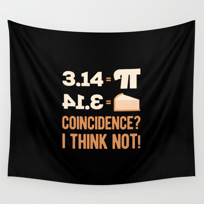 Funny Pi Day Wall Tapestry